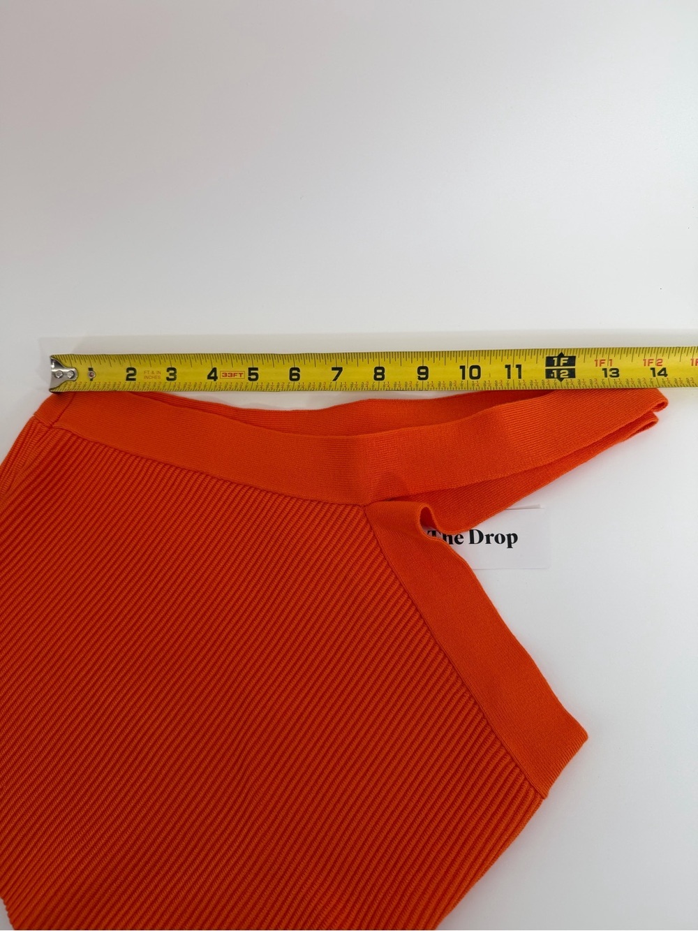 The Drop’s Zaire Fire Orange Cross Halter Ribbed Crop Top in Orange, Size M, NWT - Picture 4 of 13